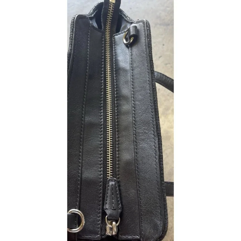 Coach Taylor Bette Mini Tote Black Leather Cross Body Bag Classic No Strap - Picture 10 of 15